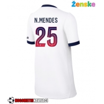 Ženske Nogometnih dresov Paris Saint-Germain Nuno Mendes #25 Gostujoči 2026-27 Kratki rokavi